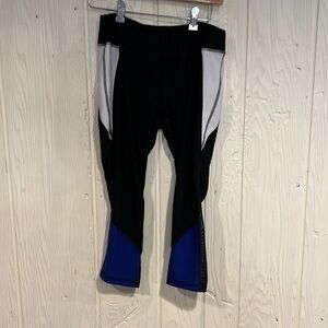 X Gottex Capri Leggings Zip Pocket Mesh Colorblock Size  Medium